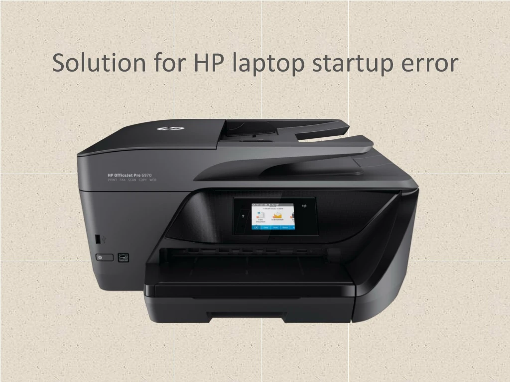 solution for hp laptop startup error