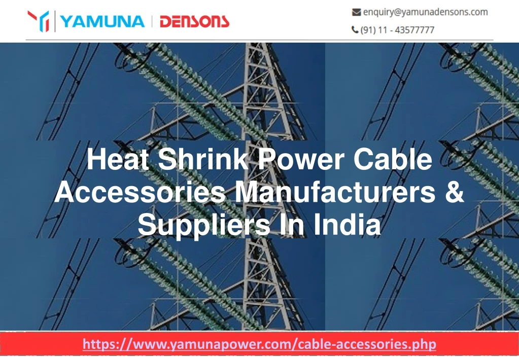 heat shrink power cable accessories manufacturers