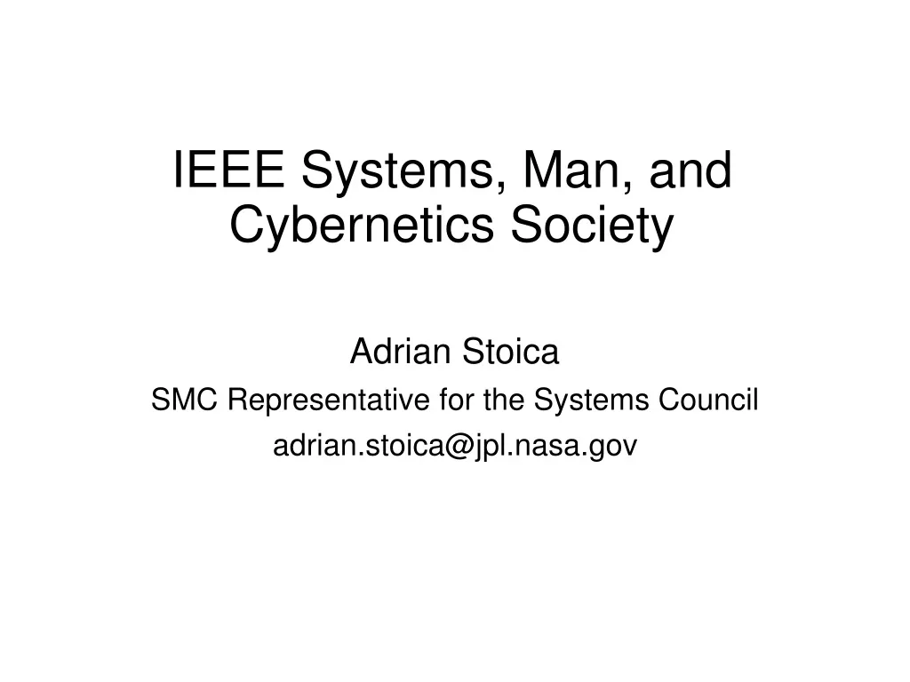 ieee systems man and cybernetics society