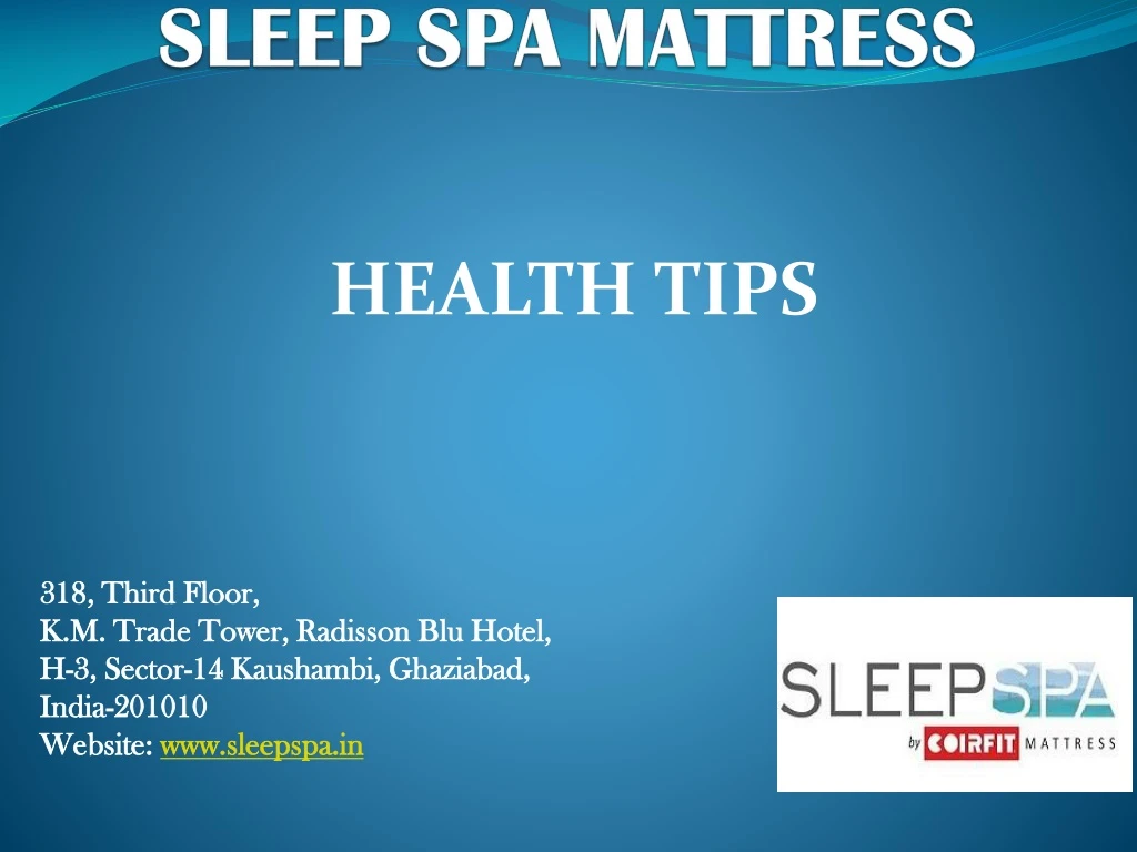sleep spa mattress