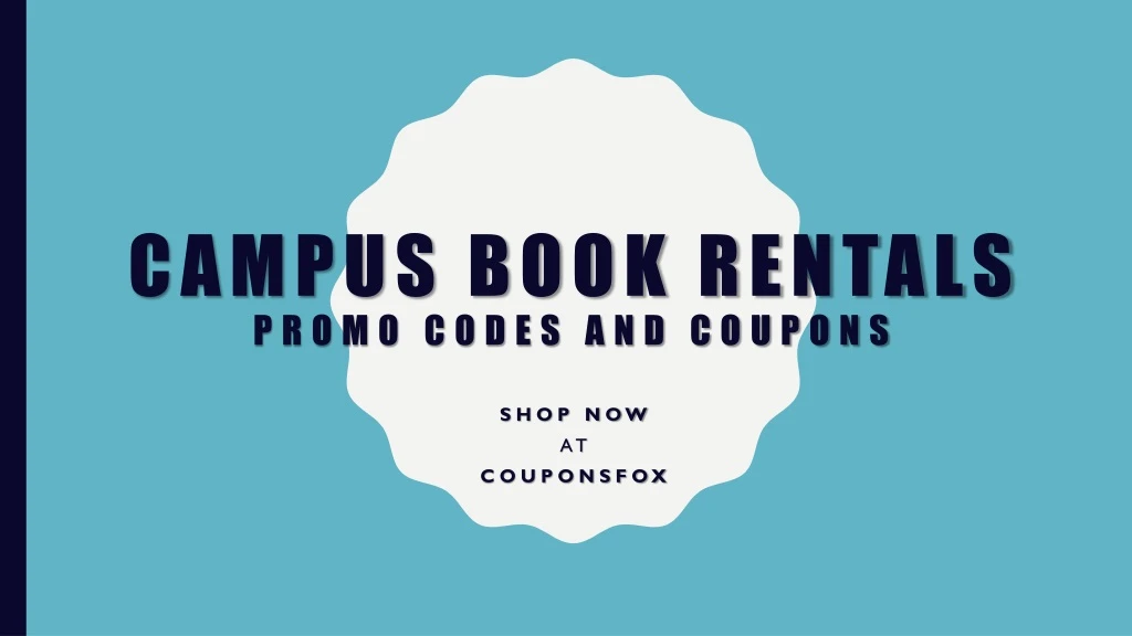 campus book rentals promo codes and coupons