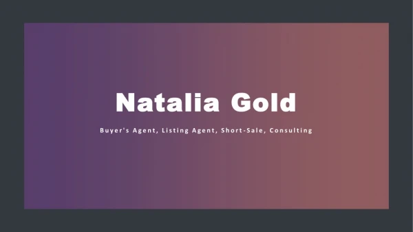 Natalia Gold - Real Estate Agent in Beverly Hills, CA