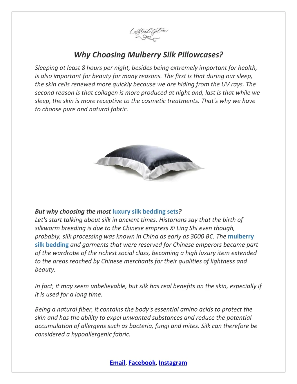 why choosing mulberry silk pillowcases