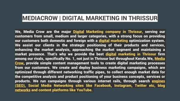 Digital Marketing In Thrissur