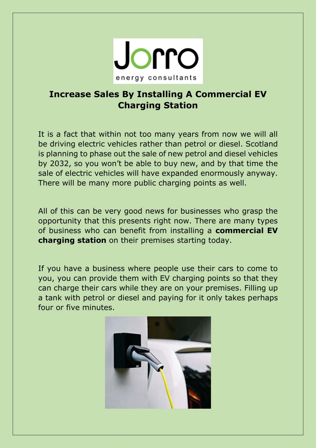 increase sales by installing a commercial