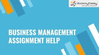Online Business Management Writing Service - slide 1