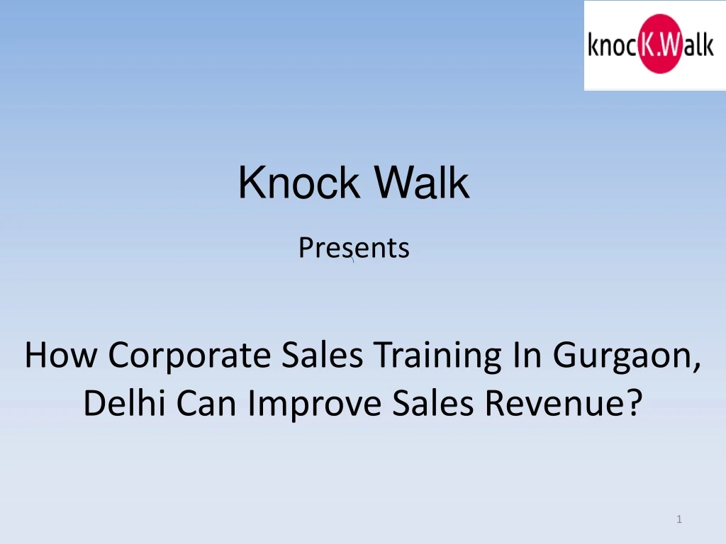 how corporate sales training in gurgaon delhi can improve sales revenue