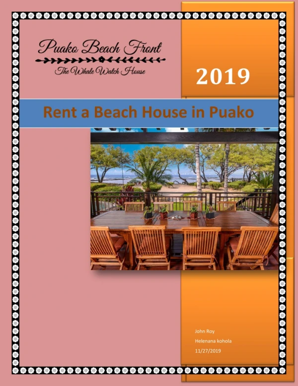 Rent a Beach House in Puako