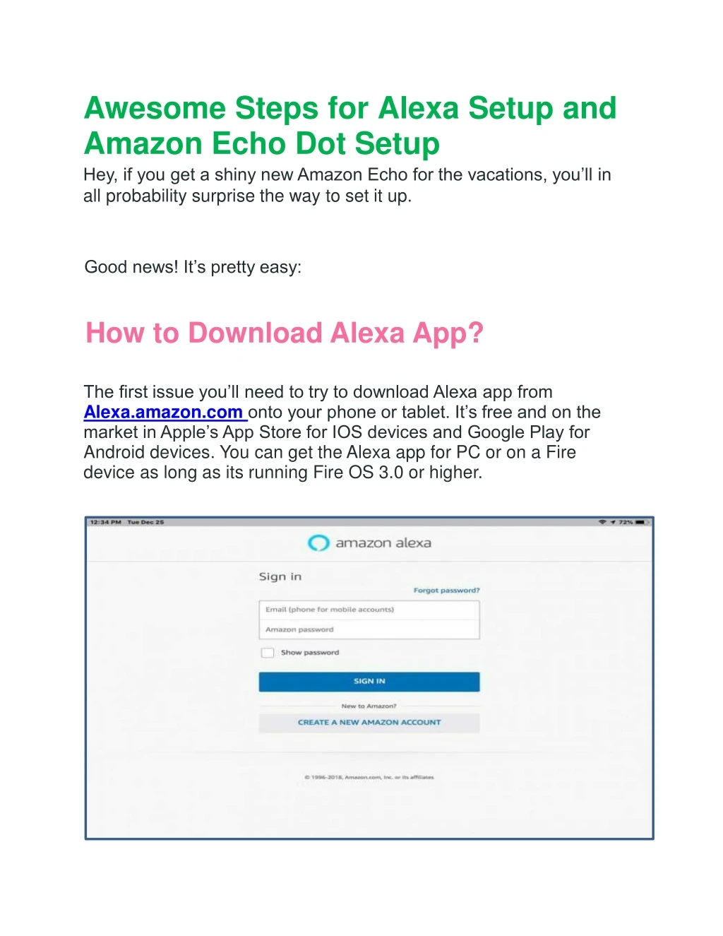 awesome steps for alexa setup and amazon echo