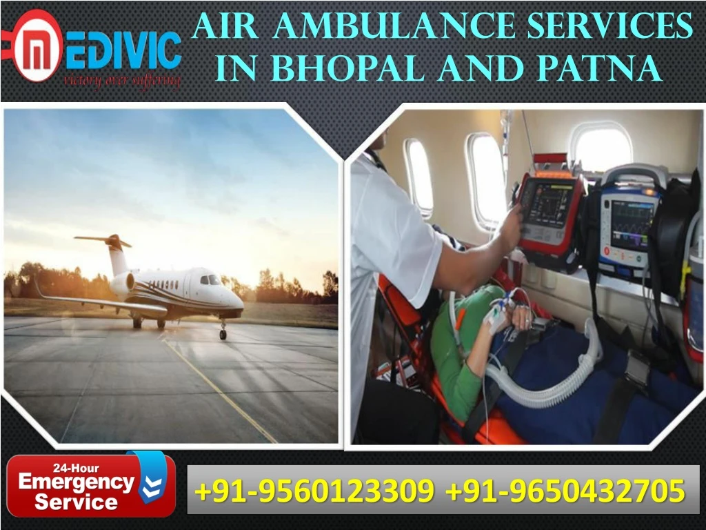 air ambulance services in bhopal and patna