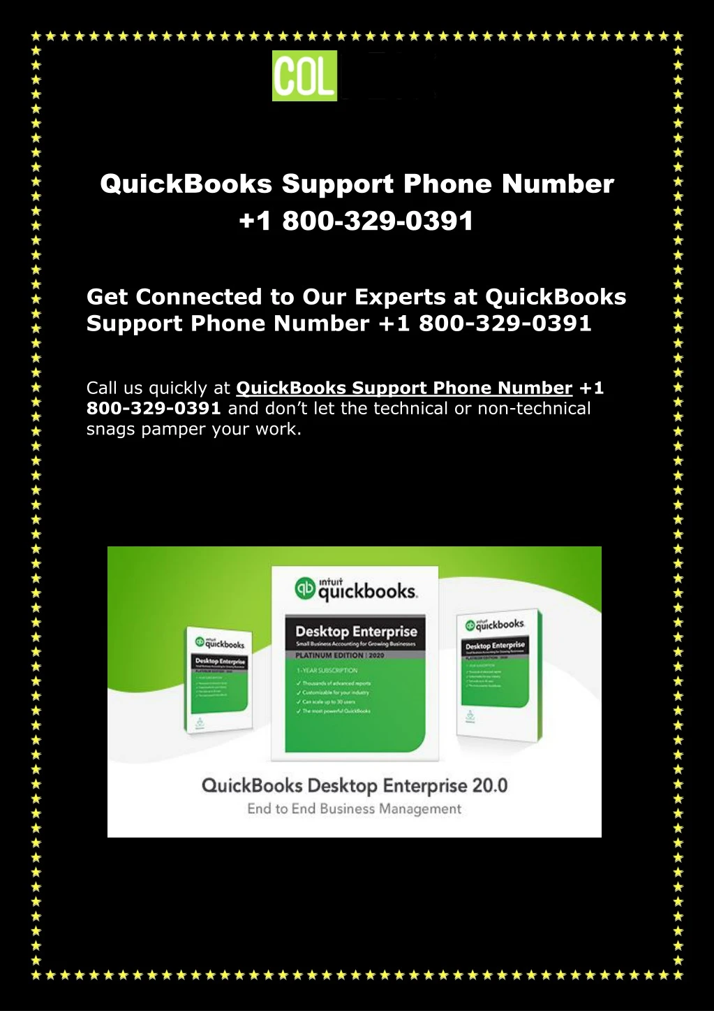 quickbooks support phone number 1 800 329 0391