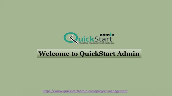 welcome to quickstart admin