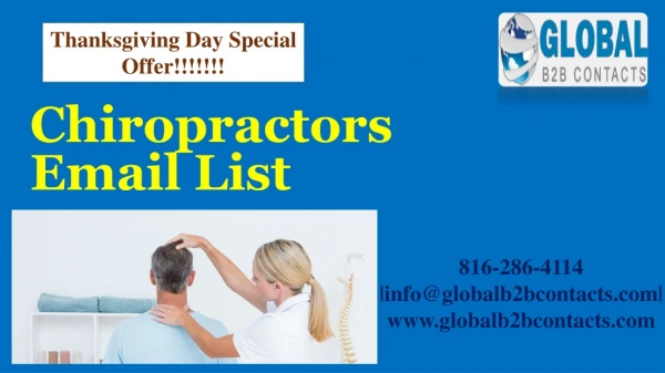 chiropractors email list