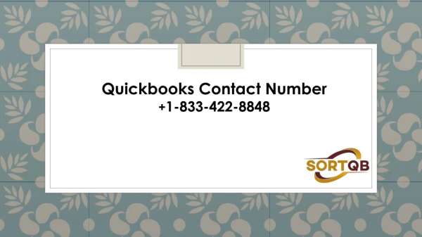 quickbook contact number   1-833-422-8848 27