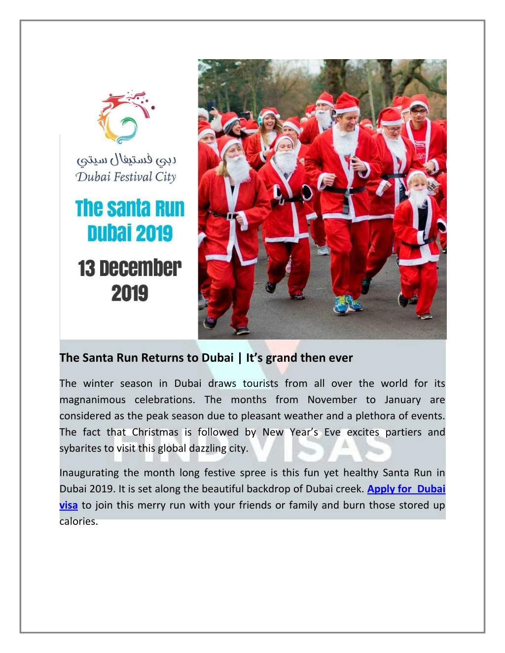 the santa run returns to dubai it s grand then