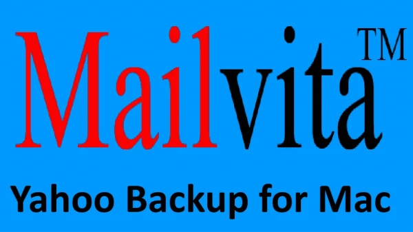 Yahoo Backup for Mac