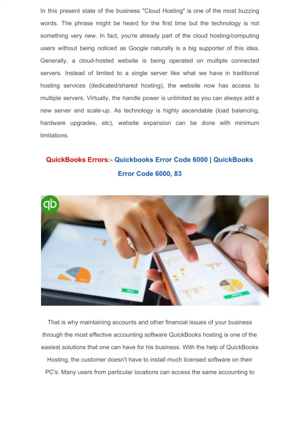 Why Choose QuickBooks Hosting For Your Business?