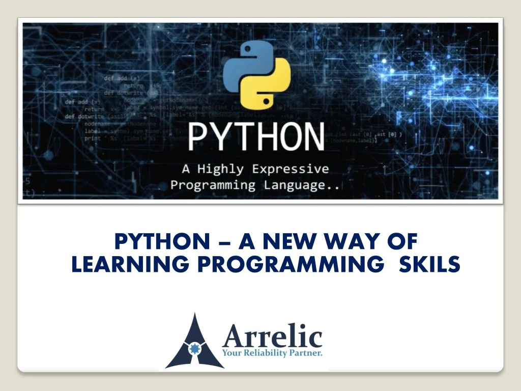 python a new way of learning programming skils