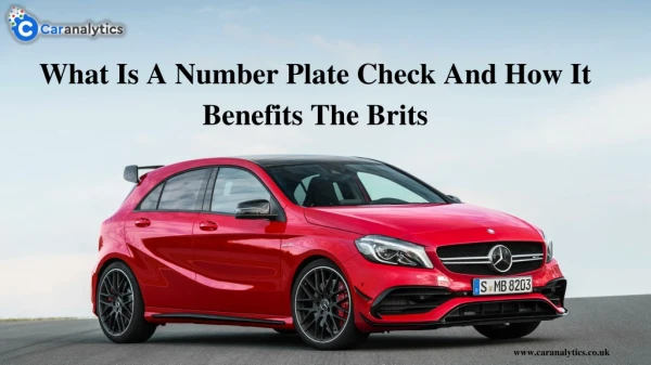 what is a number plate check and how it benefits