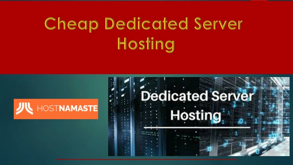 cheap dedicated server hosting