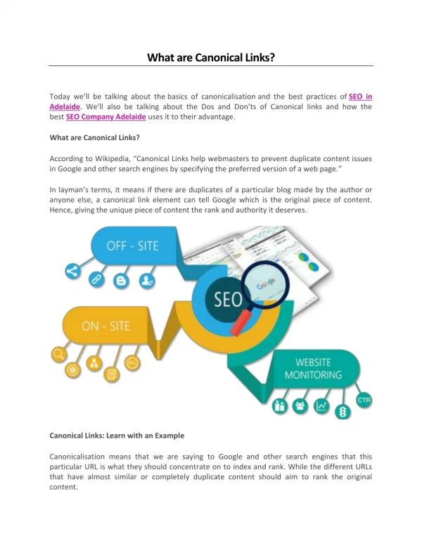 what are canonical links