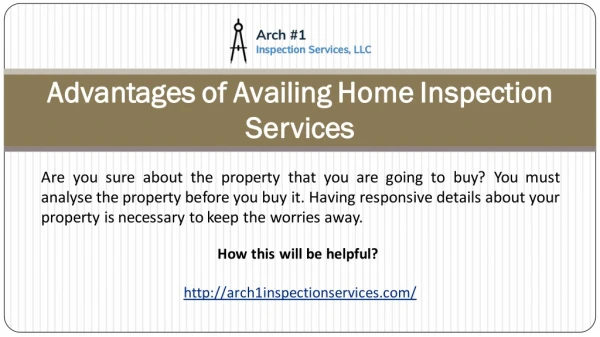 Advantages of availing home Inspection services