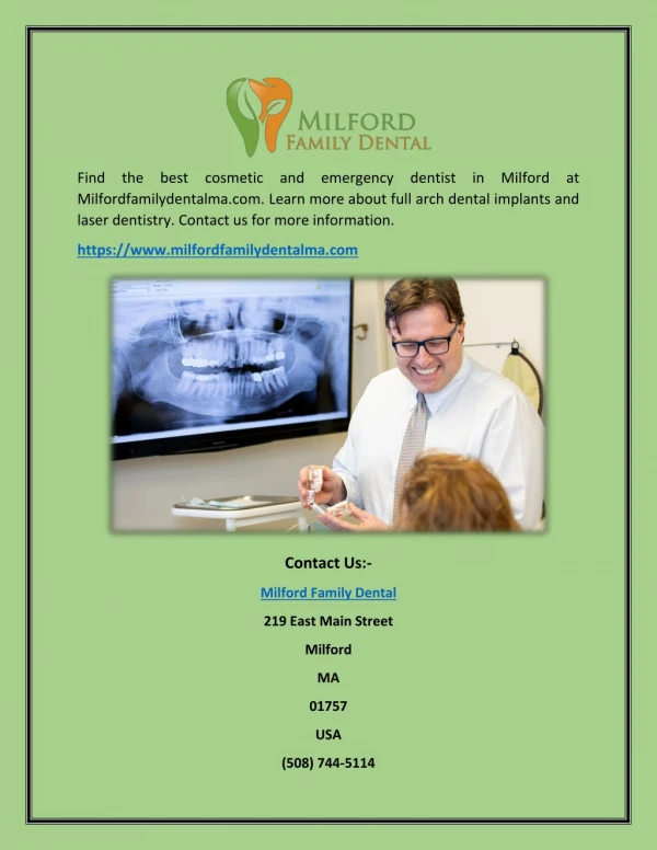 dental implants milford MA - Milford Family Dental