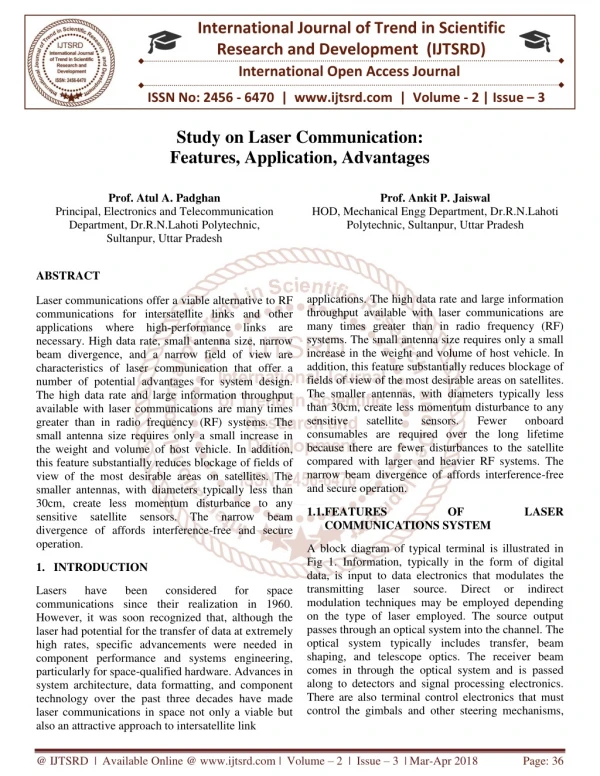 international journal of trend in scientific