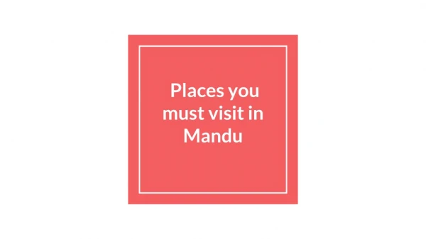 Mandu: India