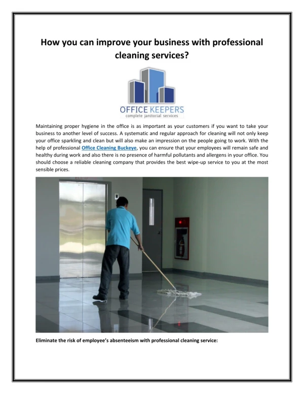 how you can improve your business with