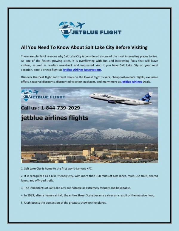 all you need to know about salt lake city before