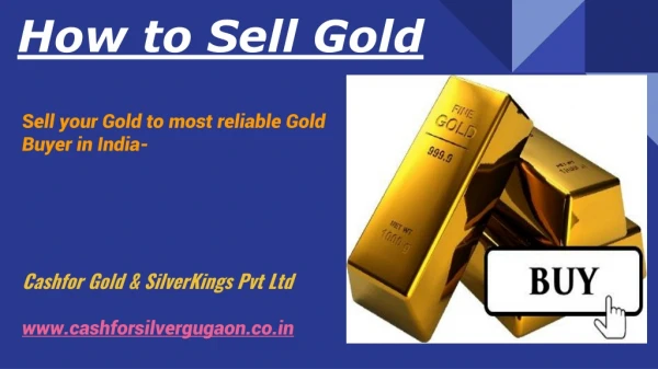 How to sell gold