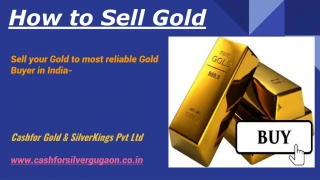 How to sell gold - slide 1
