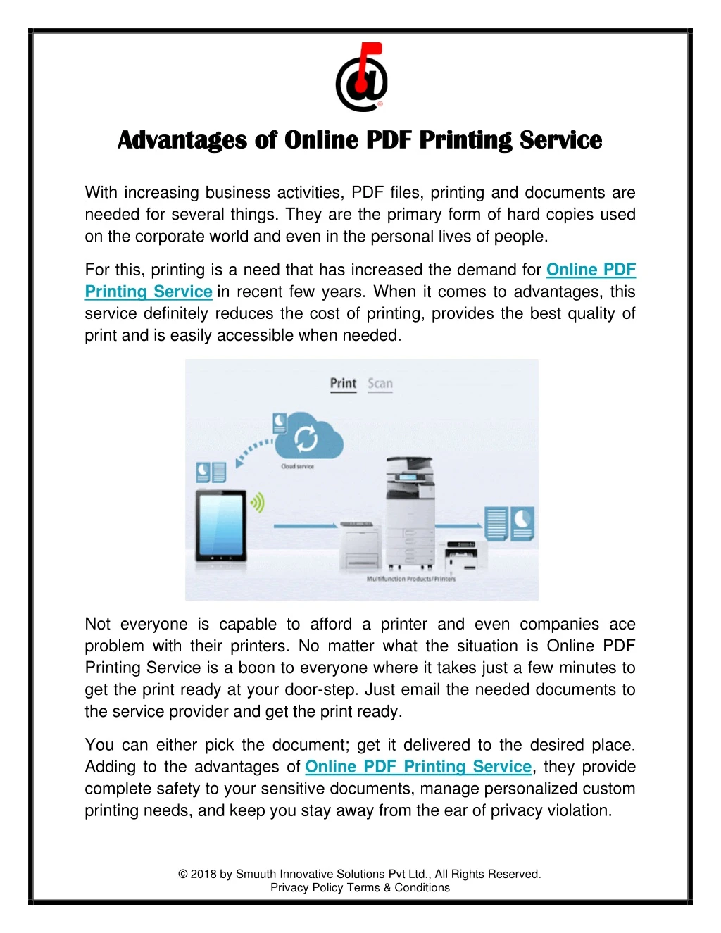 advantages of online pdf printing service