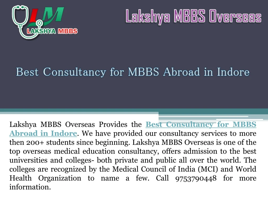 lakshya mbbs overseas