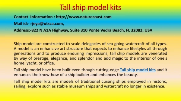 tall ship model kits