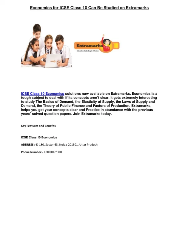 economics for icse class 10 can be studied