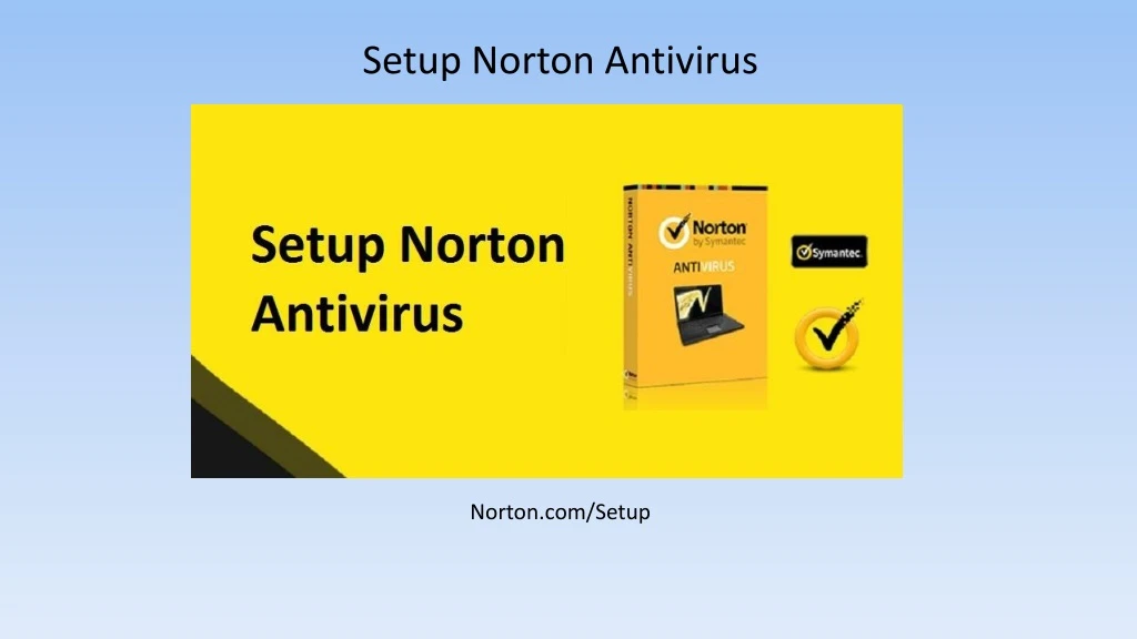 setup norton antivirus