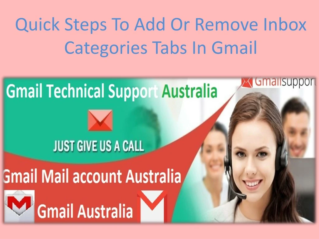 quick steps to add or remove inbox categories