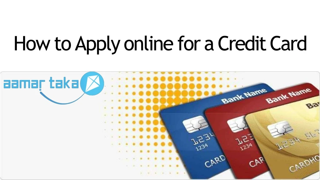 how to apply online for a credit card