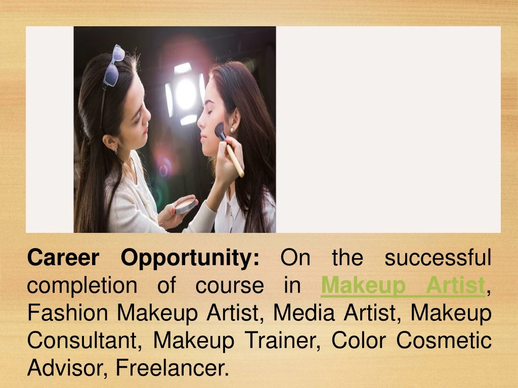 career opportunity on the successful completion