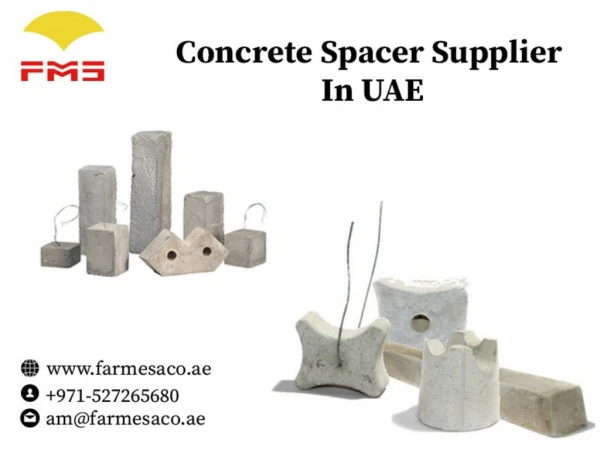 Concrete spacer supplier in UAE | FARMESACO FZC