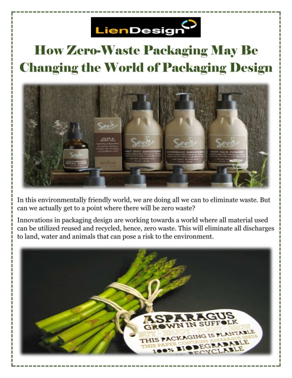 How Zero-Waste Packaging May Be Changing the World of Packaging Design