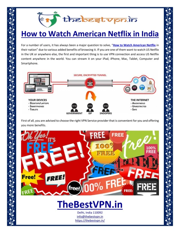 How to Watch American Netflix in India
