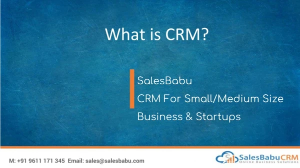 what is crm