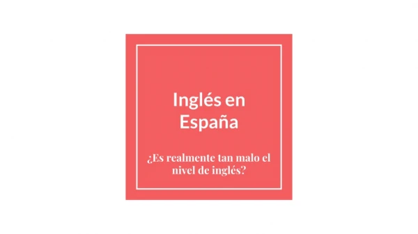 Inglés en España
