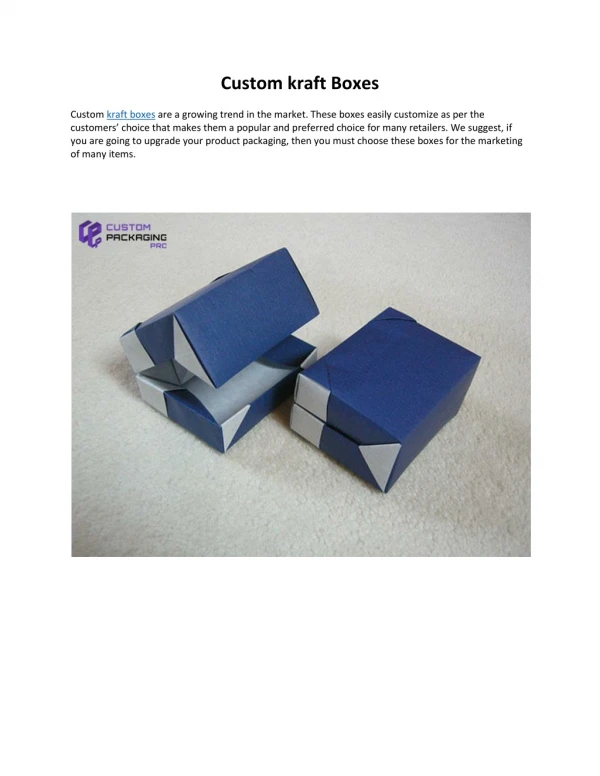 custom kraft boxes