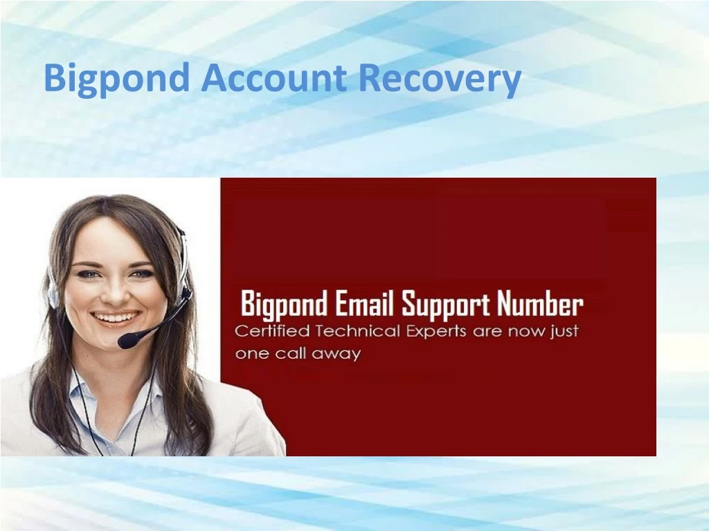bigpond account recovery