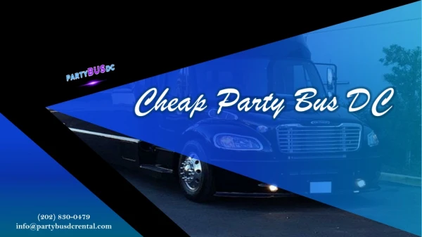 cheap party bus dc