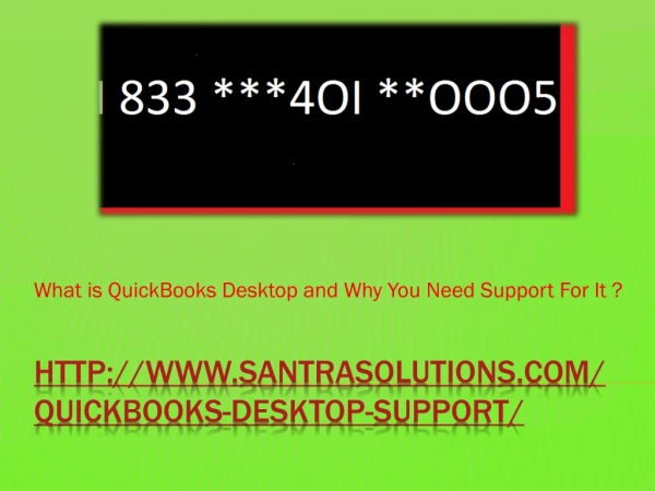 QuickBooks Desktop Support Phone Number I8334OIOOO5